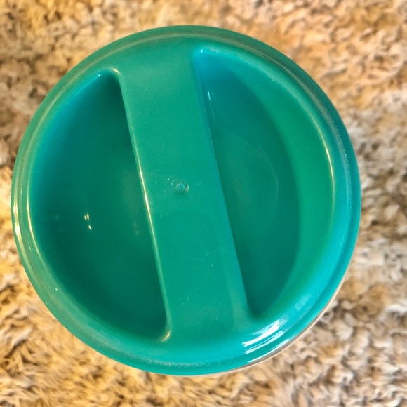 Green Treat Jar & Yellow Collapsible Food/Water Dish. NWOT - Picture 2 of 7